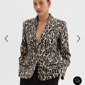Theory Leopard Print Blazer